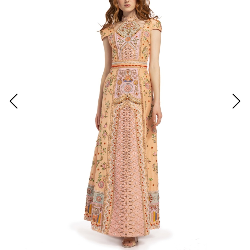 Alice and Olivia hand beaded gown